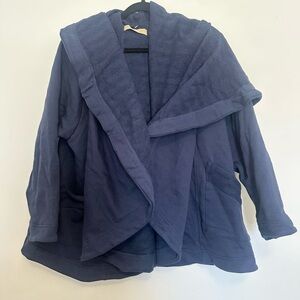 Free people Cozy Blue Hooded Cardigan size XS casual NWT
